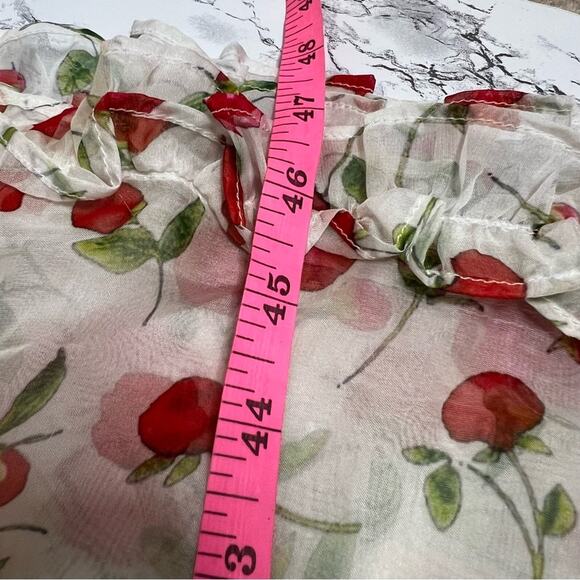 Dodo bar or floral tiered midi dress with stud embellishments Sz 40 - Picture 5 of 7